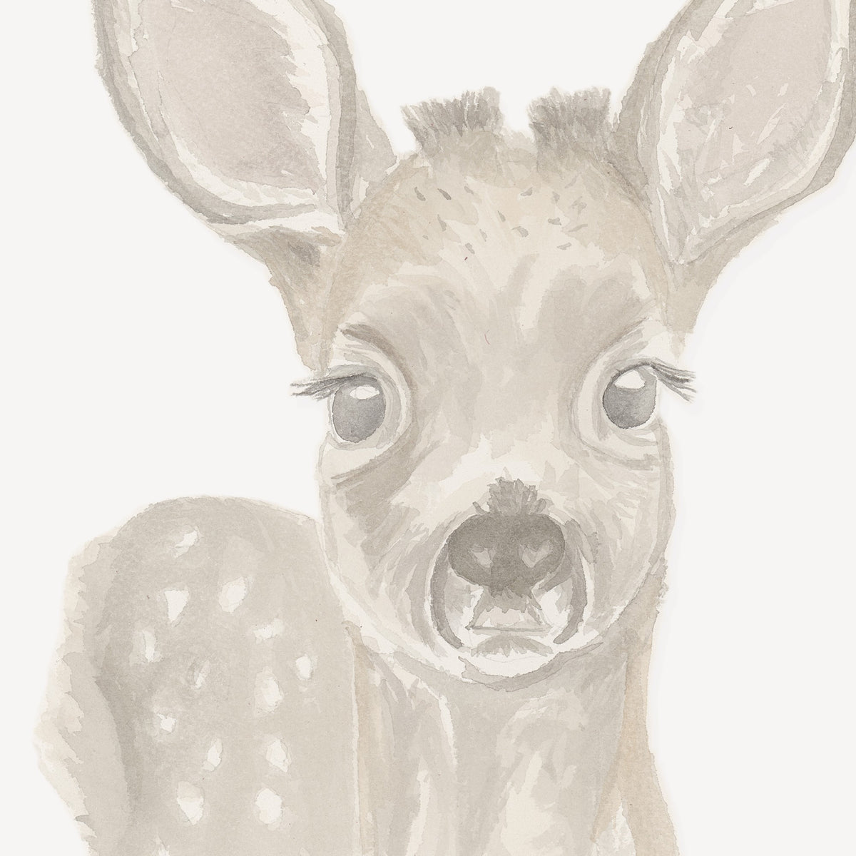 Detalle de la acuarela Bambi