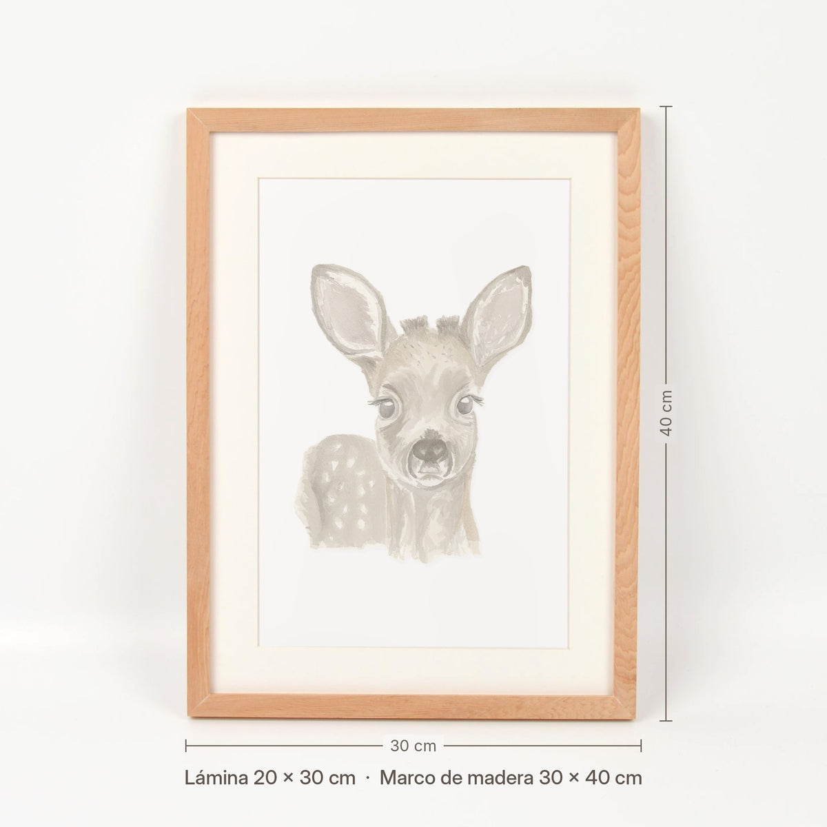 Medidas del cuadro Bambi